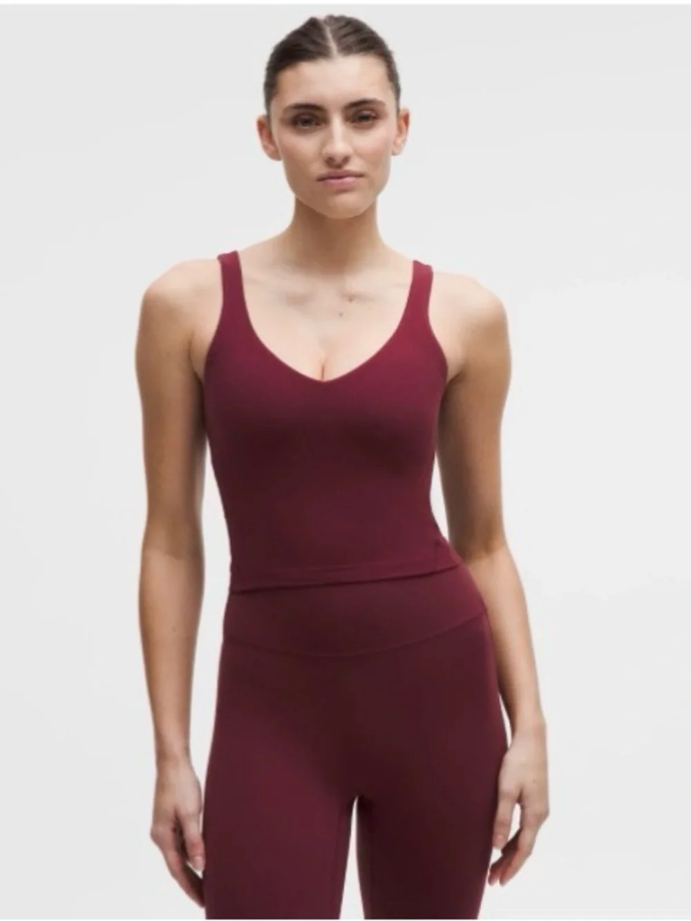 Lululemon Burgundy Bay Align Tank Top Size 6 - Picture 1 of 4